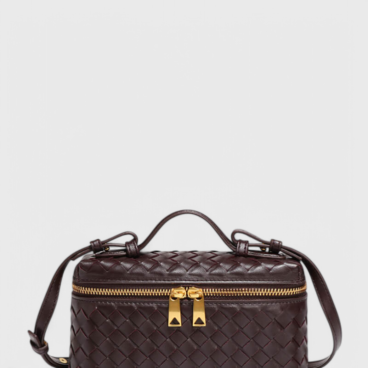 Milla | Bolso Mini Woven con Accesorios Dorados