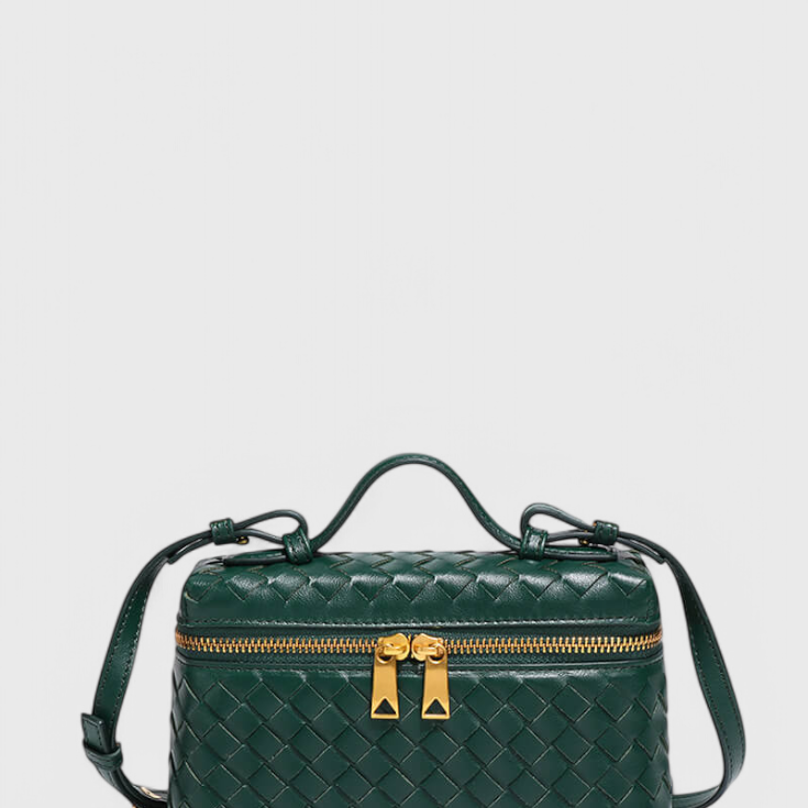 Milla | Bolso Mini Woven con Accesorios Dorados