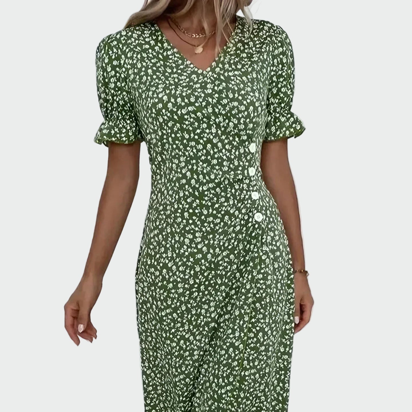 TINE | VESTIDO DE MANGA CORTA FLORAL
