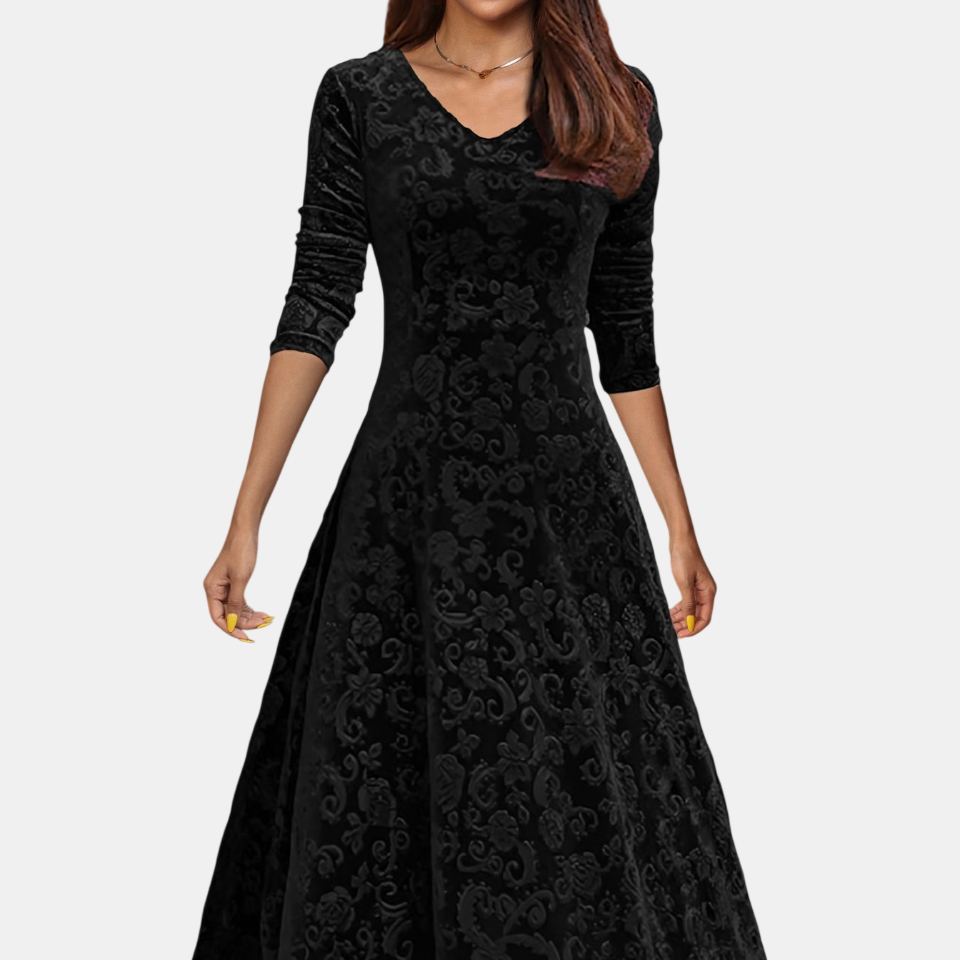 Denise | Vestido de Terciopelo Festivo