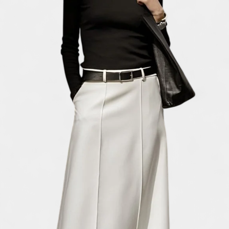 Ada | Falda H-Line Lisa con Estilo Urbano Moderno