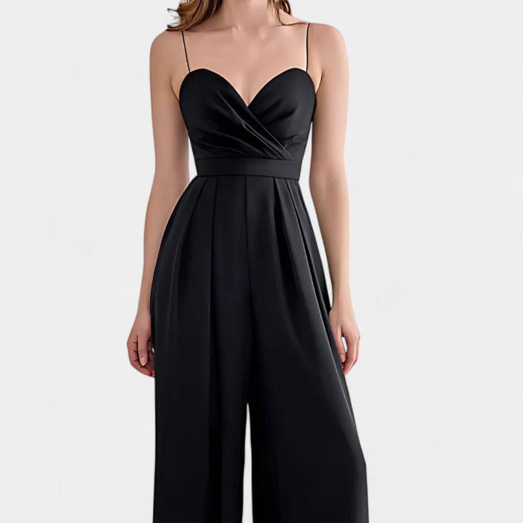 Romily | Mono Sexy con Tirantes y Pierna Ancha Elegante