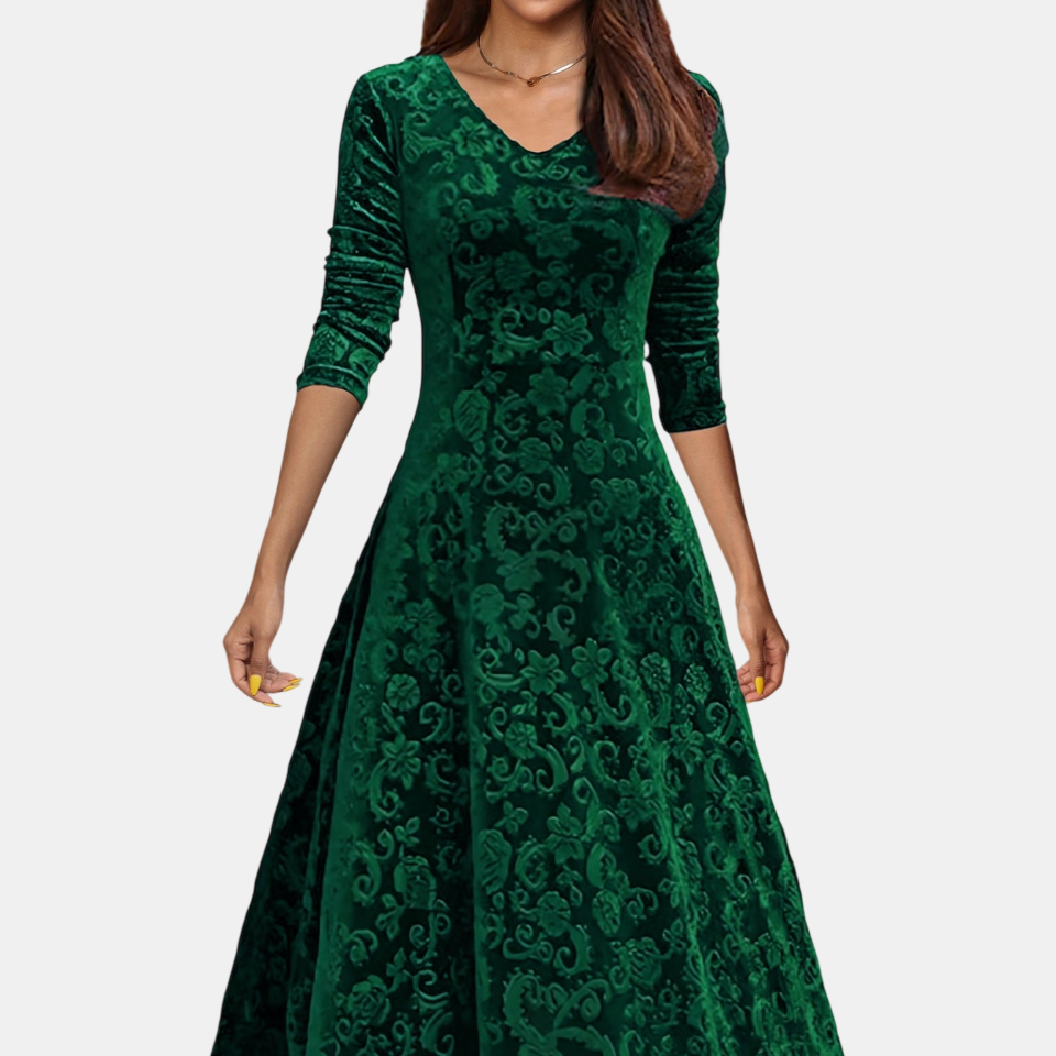 Denise | Vestido de Terciopelo Festivo