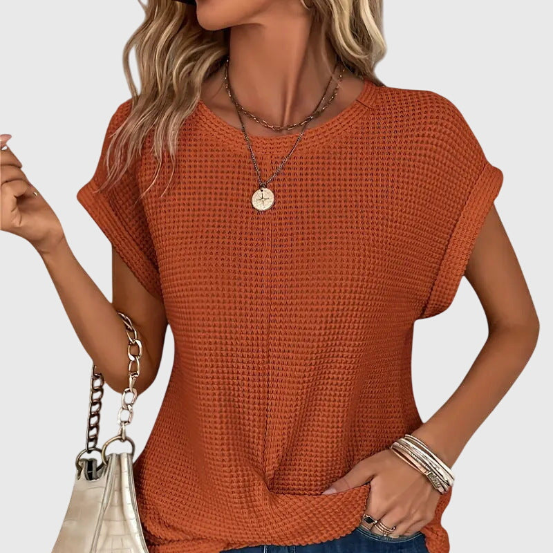 Isa | Blusa Elegante con Cuello Redondo