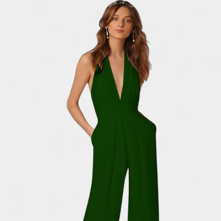 Lila | Mono de Pierna Ancha con Elegancia Ligera