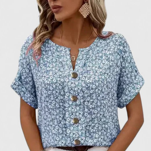 Sabine | Top Floral Elegante de Verano