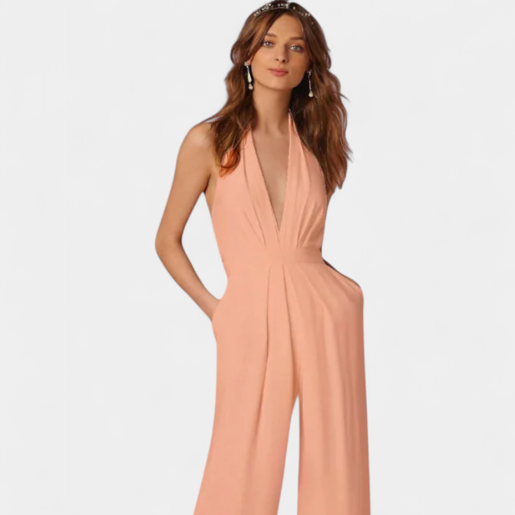 Lila | Mono de Pierna Ancha con Elegancia Ligera