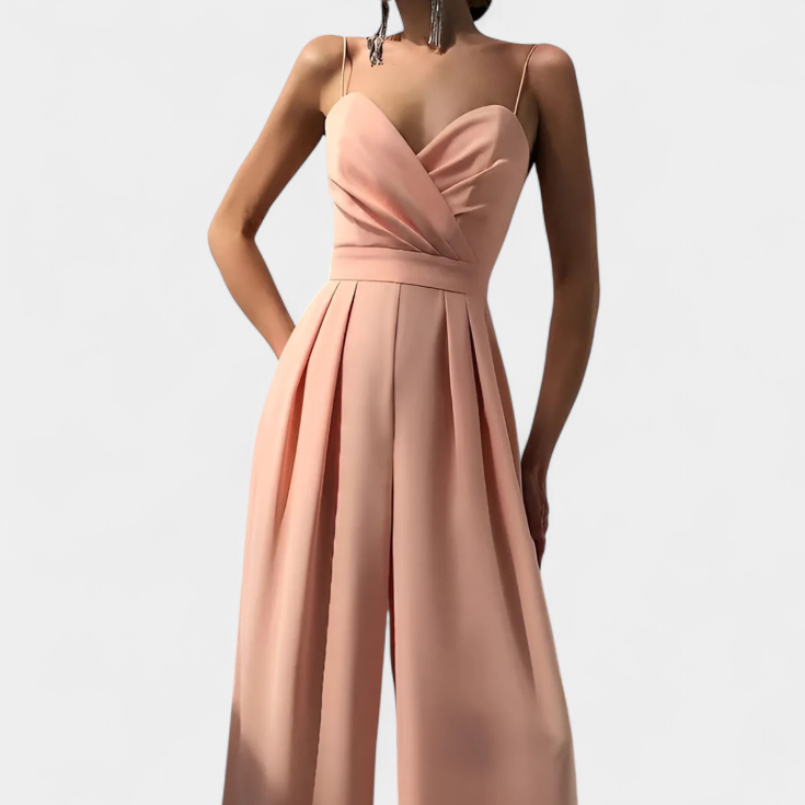 Romily | Mono Sexy con Tirantes y Pierna Ancha Elegante