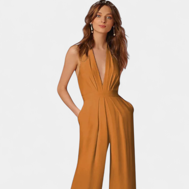 Lila | Mono de Pierna Ancha con Elegancia Ligera