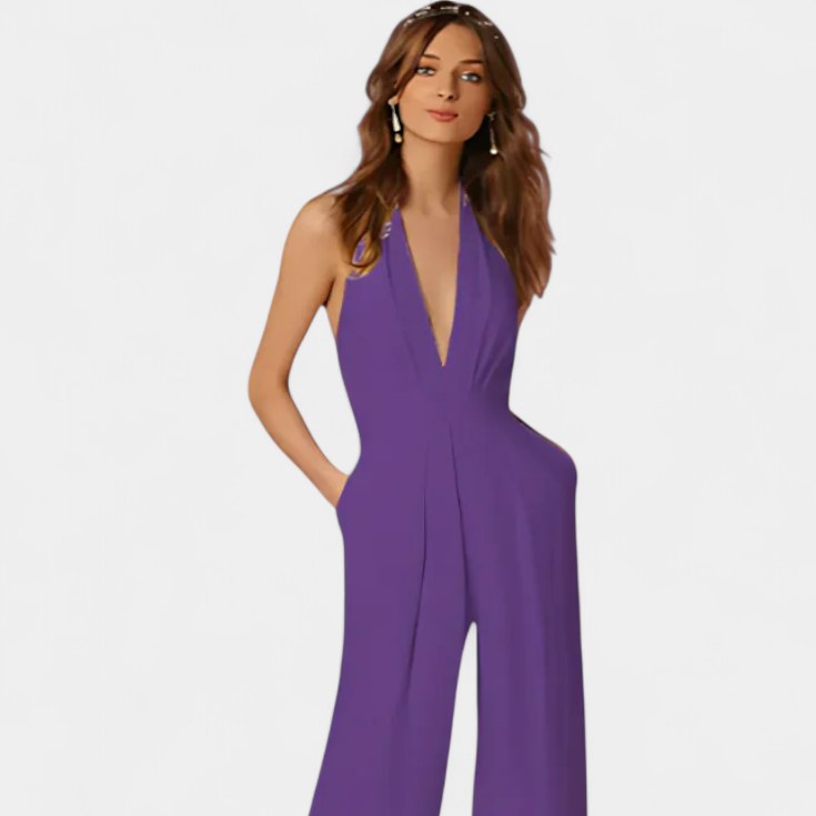 Lila | Mono de Pierna Ancha con Elegancia Ligera