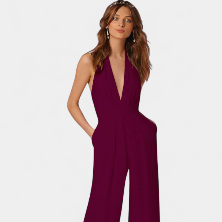 Lila | Mono de Pierna Ancha con Elegancia Ligera