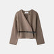 Nahia | Chaqueta Cruzada de Lana Ligera