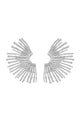 Pendientes de metal con borde ondulado