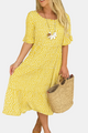 Iris | Vestido Midi de Manga Corta