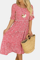 Iris | Vestido Midi de Manga Corta