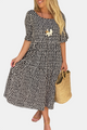 Iris | Vestido Midi de Manga Corta