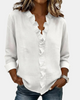Inés | Blusa con Volantes, Escote en V y Manga Larga