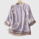Nellie | Top Elegante con Flores Bordadas