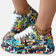 Veronika | Zapatillas Diseño de Graffiti Amortiguación
