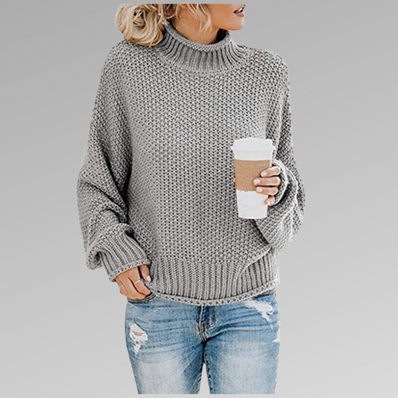 Valerianne | Suéter Elegante de Cuello Alto