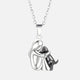 Olivia | Collar con colgante en forma de perro