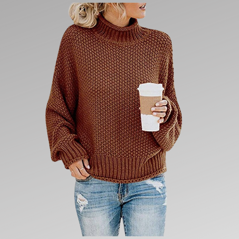 Valerianne | Suéter Elegante de Cuello Alto