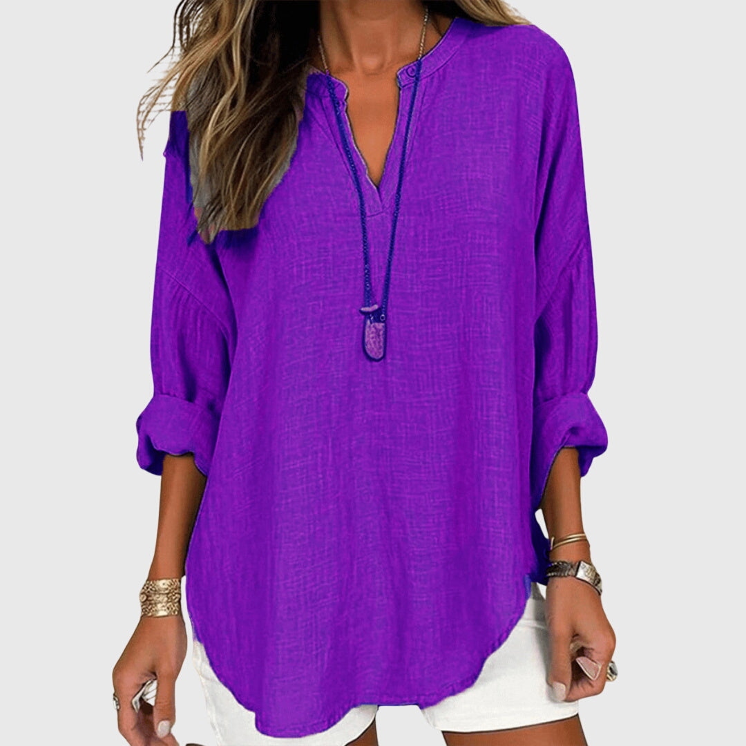 Lenara | Camisa de Playa Elegante y Fluida