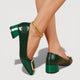 Livana | Zapatos de Tacón Bajo Efecto Croco
