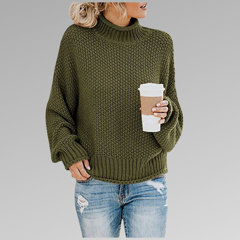 Valerianne | Suéter Elegante de Cuello Alto