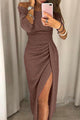Atenea | Vestido con Drapeado Elegante