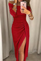 Atenea | Vestido con Drapeado Elegante