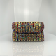Alba | Bolso de Hombro con Cadena Chic y Diamantes de Color