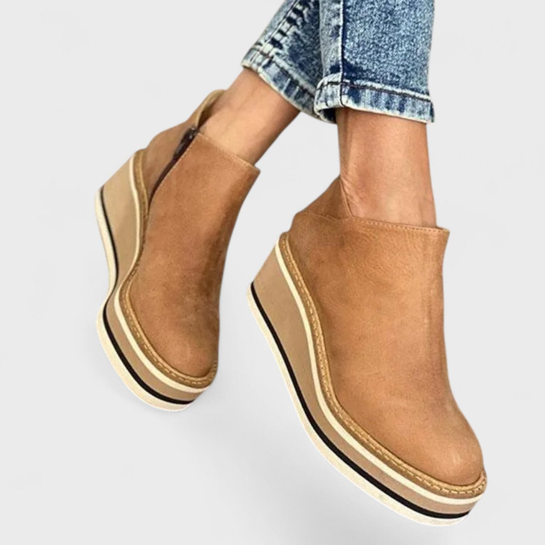 Solvina | Botines de Cuña Elegantes para el Día a Día