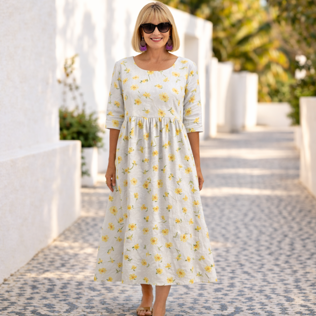 Susan | Vestido Floral con Aire de Verano