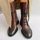 Gabriela | Botas De Cuero Sintético Negro De Alta Calidad