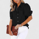 Regina | Blusa Relajada con Mangas Abullonadas