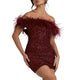 Rinna™ | Elegante vestido de lentejuelas off-shoulder