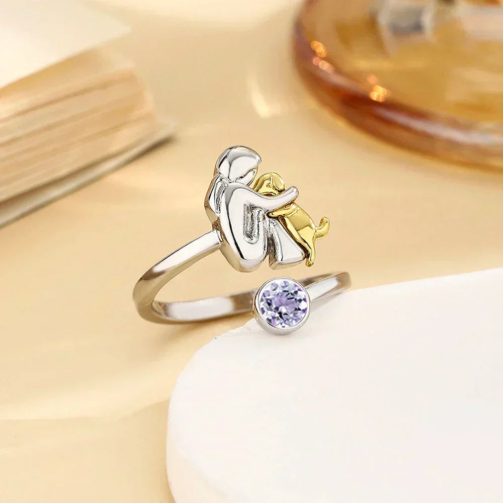 Rose | Anillo con Ícono de Perro