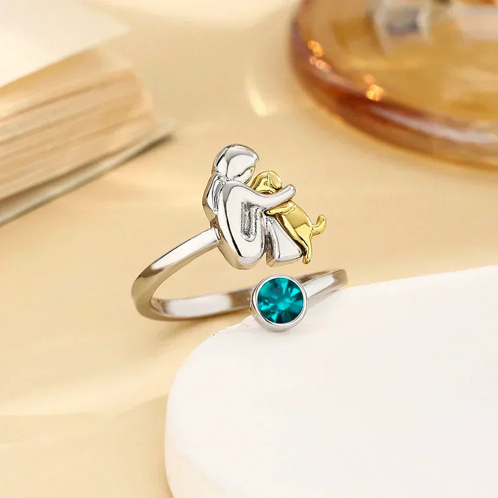 Rose | Anillo con Ícono de Perro