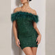 Rinna™ | Elegante vestido de lentejuelas off-shoulder