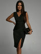 GUDRUN | MINI VESTIDO ELEGANTE CUELLO EN V