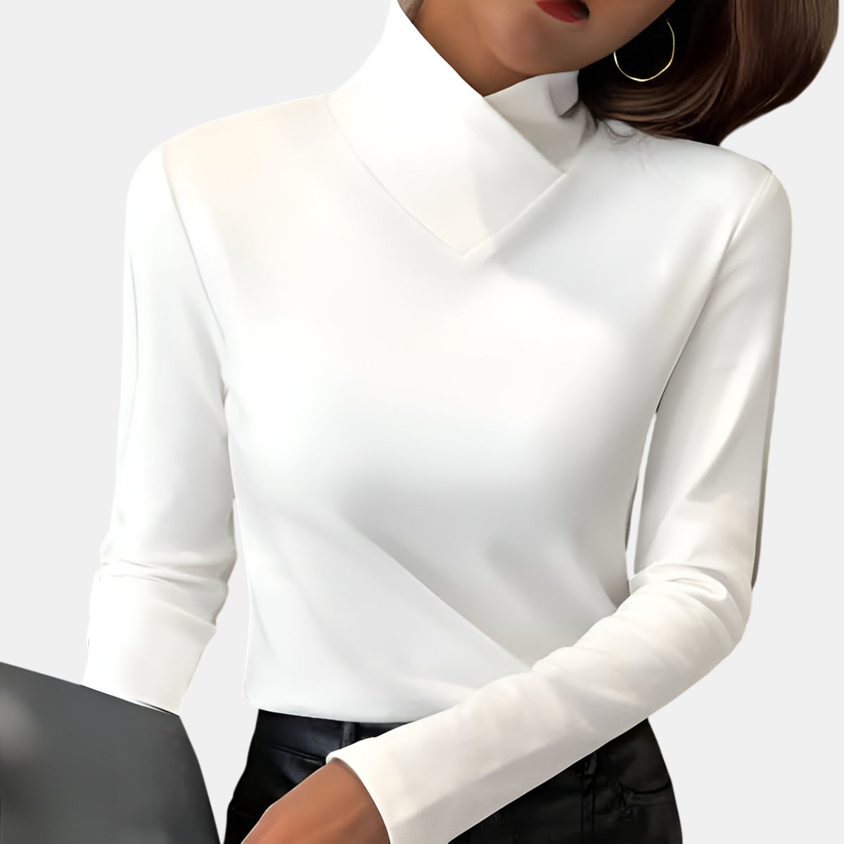 Stazia | Jersey de cuello alto elegante