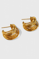 Pendientes de Aro en Forma de C
