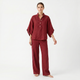 Maribel | Conjunto de lino con mangas murciélago y pantalón ancho