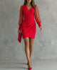 Alma | Vestido con hombros descubiertos y manga larga