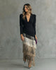 Clara | Vestido elegante con mangas de flecos