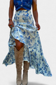 Kala | Falda Maxi Floral con Abertura y Volantes