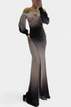 Julitta | Vestido Maxi Ombre con Hombros Descubiertos