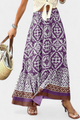 Ethel | Falda Maxi Estampada con Volante