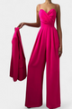 Romily | Mono Sexy con Tirantes y Pierna Ancha Elegante